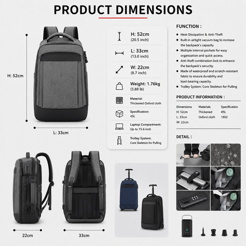 Kaiserox Vanguard Lite Vacuum Backpack